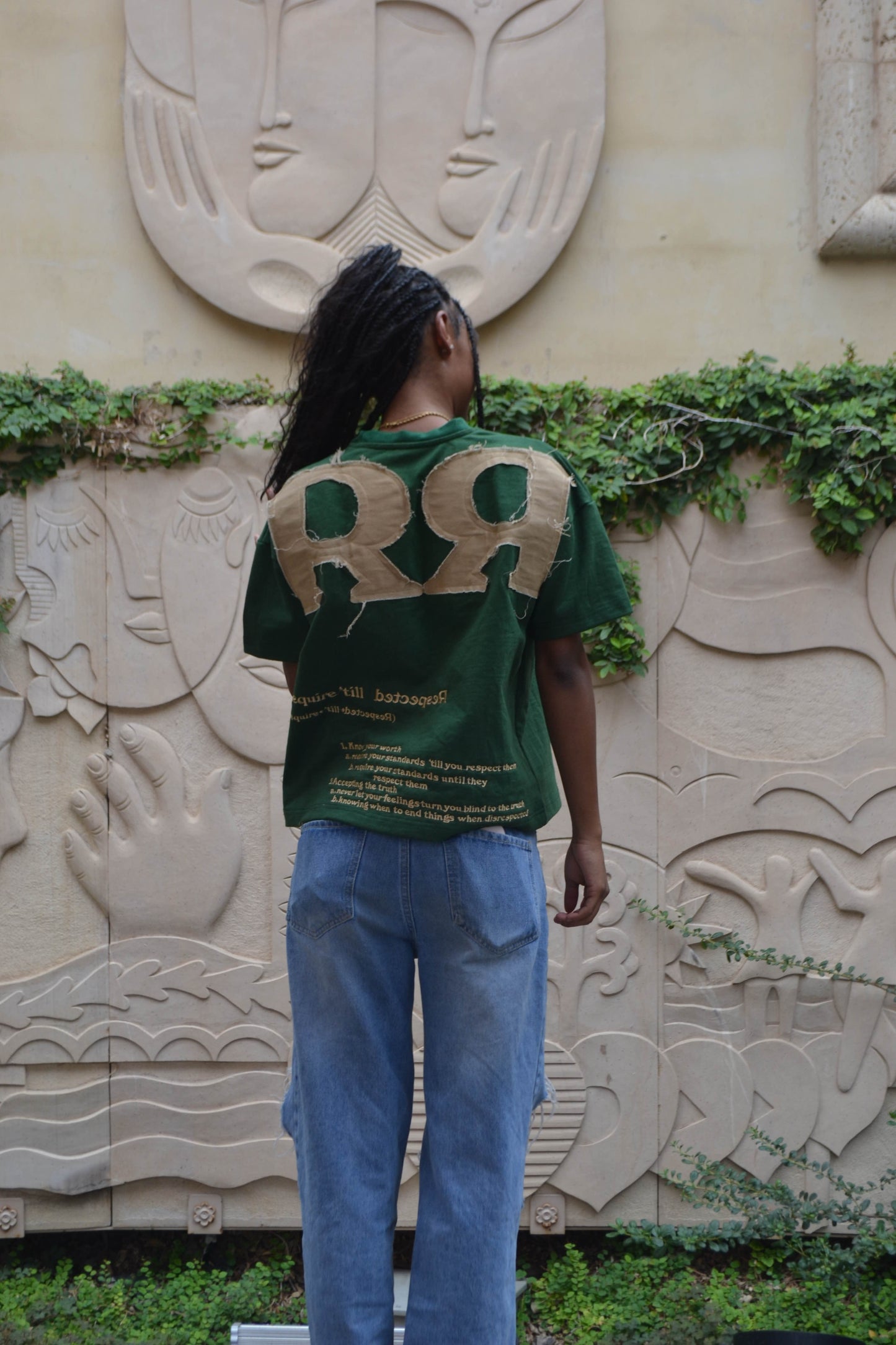 Green Respect Required Oversized Tee