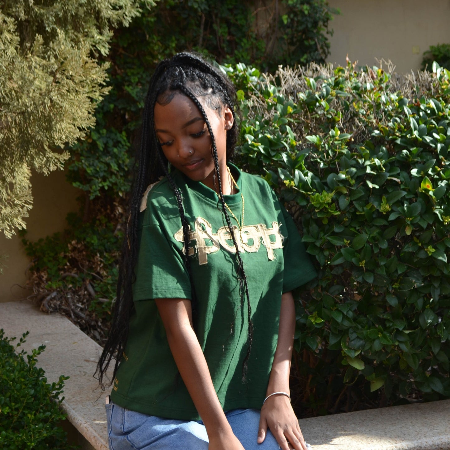 Green Respect Required Oversized Tee