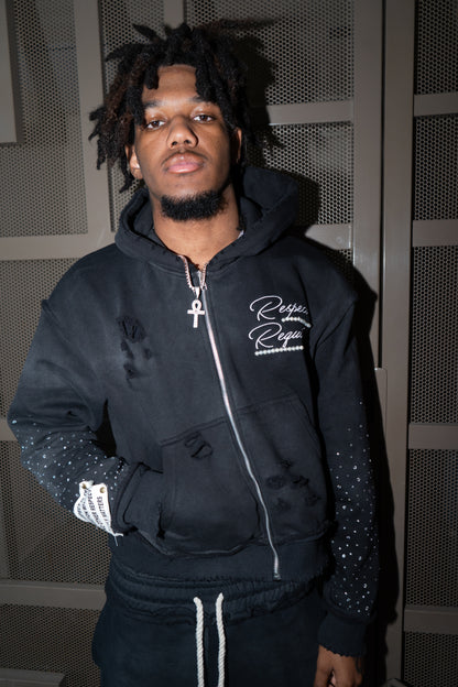 Black 'Sorry Not Sorry' Tracksuit